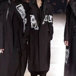 Yohji Yamamoto 2016 Runway Long Painted Coat